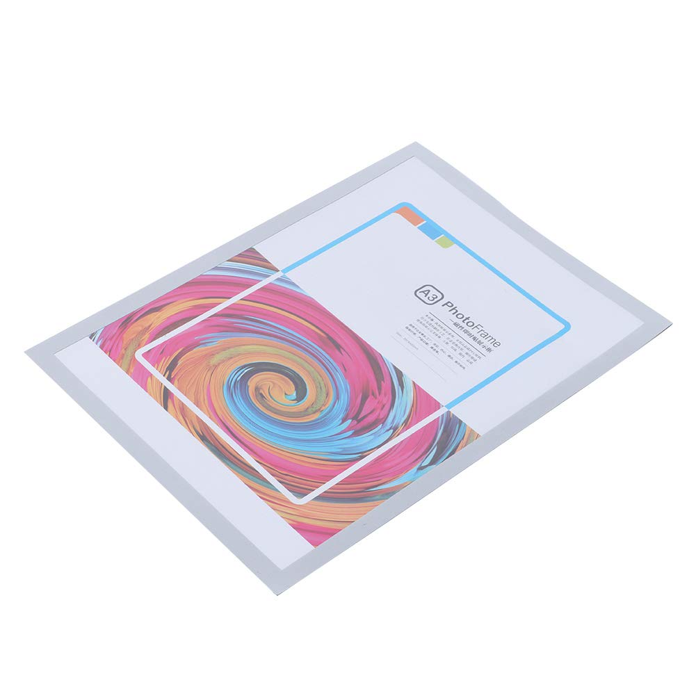 A3 PVC Magnetic Business License Frame - Durable Wall Mount Document Holder for Office, Store & Home Use - Perfect for Displaying Certificates, Notices & Posters