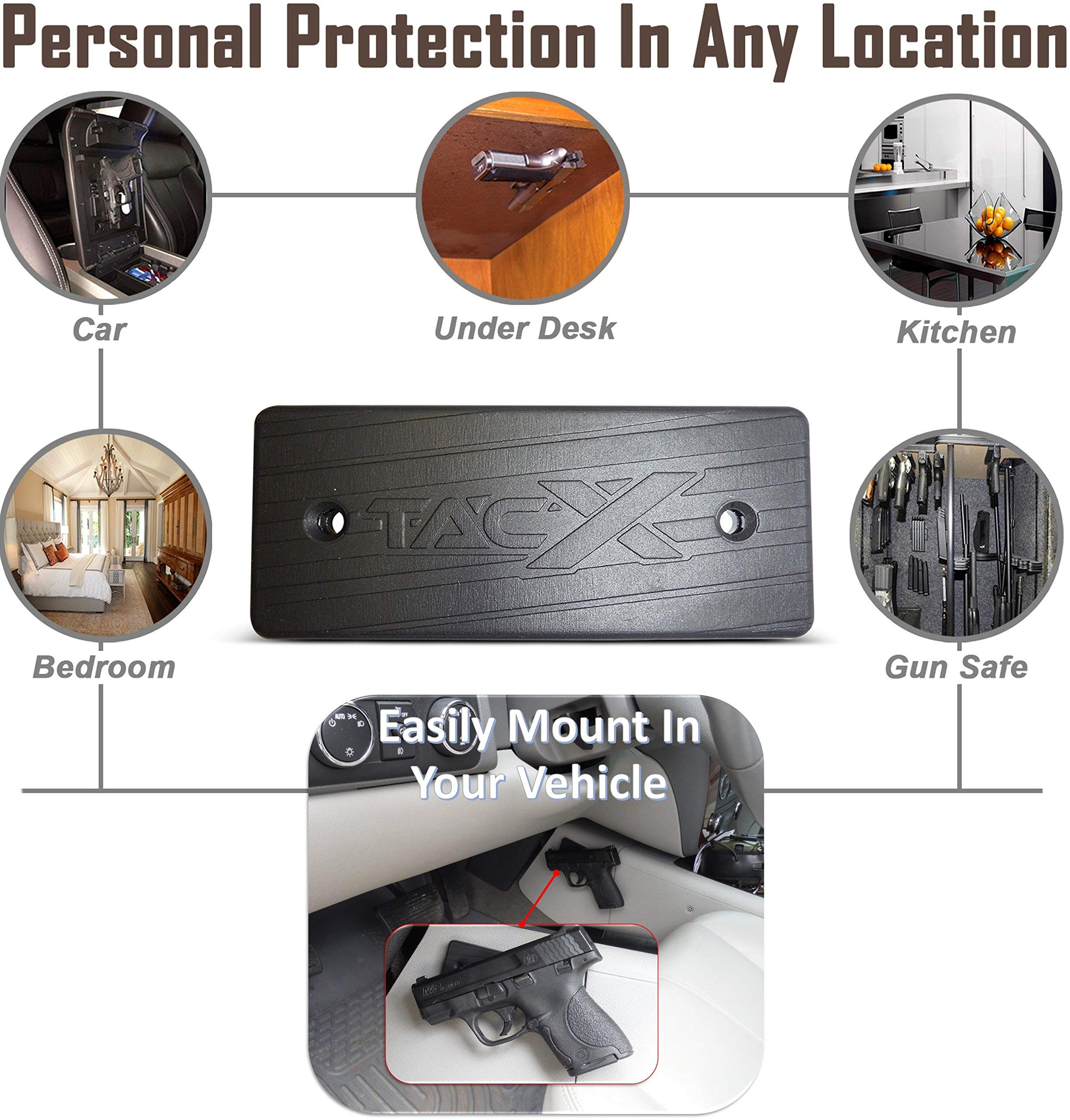 Concealed Carry Gun Holster for Right Hand - Belly Band with 2 Pack Gun Magnet | Comfortable & Secure Pistol Holder for Everyday Carry, Running, Hiking & Outdoor Activities