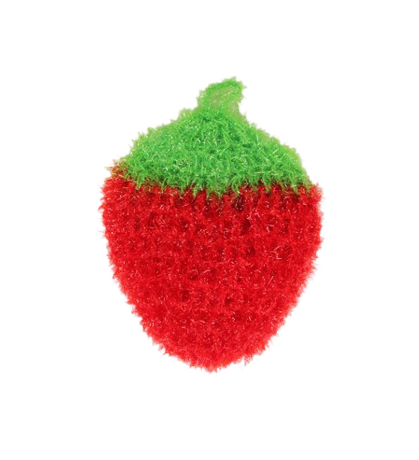 Elegant Hand Crochet Dish Towels - Premium Polyester Silk Kitchen Cleaning Cloths, Scouring Pads & Dish Rags (Red, One Size) - Perfect for Washing Dishes, Drying Hands & Decorating Your Modern Farmhouse Kitchen