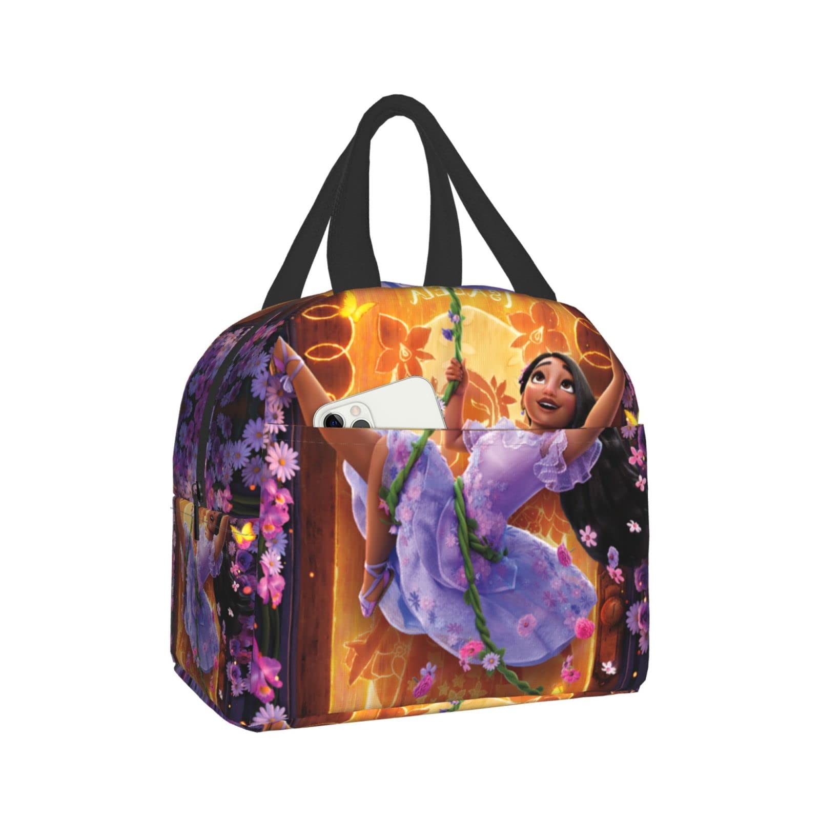 Cartoon Lunch Box Travel Bag - Reusable Waterproof Lunch Tote for Women & Girls - Perfect for School, Work, Picnics & Outdoor Activities