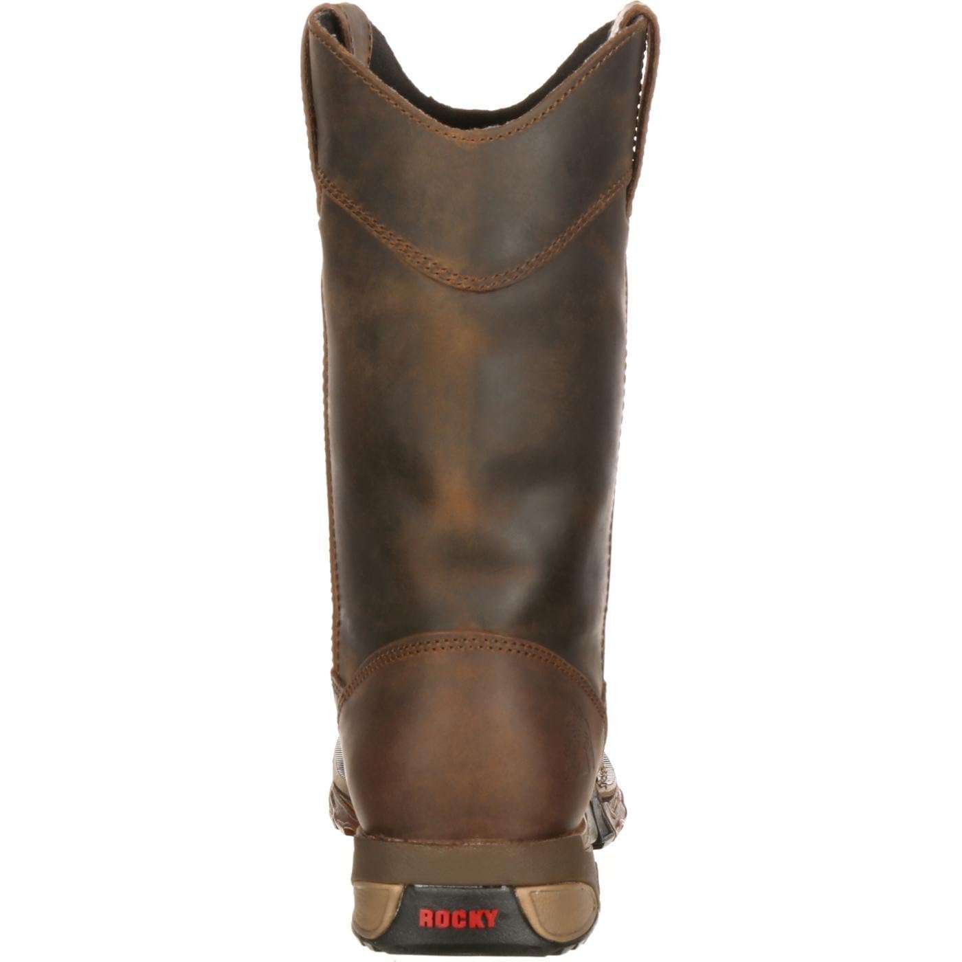 ROCKY Aztec Waterproof Wellington Work Boots for Men - Slip Resistant, Steel Toe, Insulated - Ideal for Construction, Farming & Outdoor Work