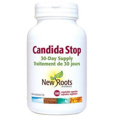 New Roots Candida Stop 180 Veggie Caps - Natural Yeast Infection Relief & Digestive Support - Perfect for Women's Health & Gut Balance