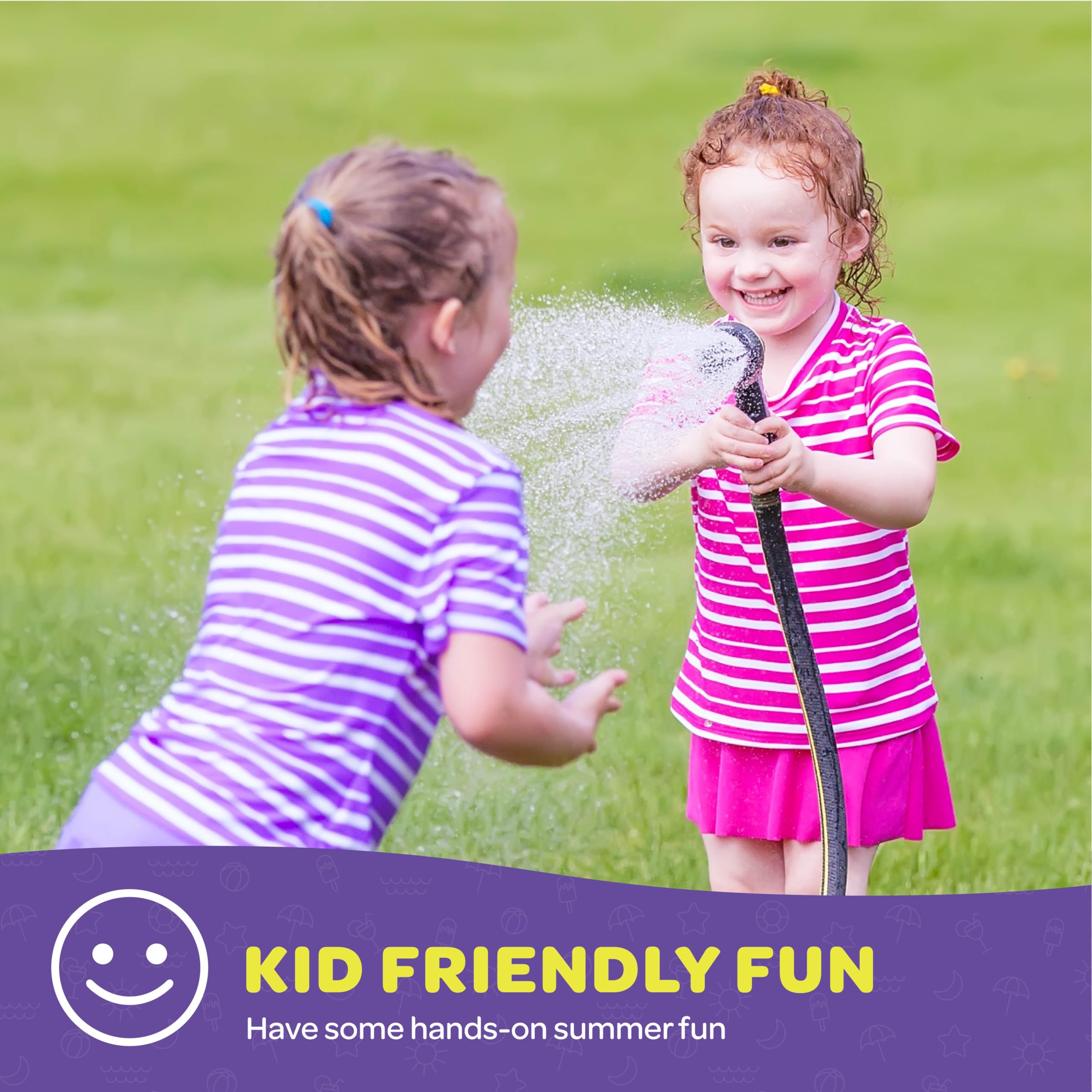 **Heavy Duty Garden Hose Nozzle [2 Pack] - 10 Adjustable Spray Patterns, Thumb Control & Ergonomic Grip - Perfect for Watering Plants, Lawns, Car Washing, and Outdoor Cleaning**