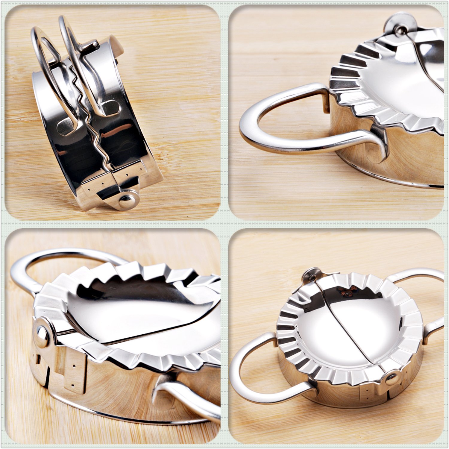 Premium Stainless Steel Ravioli Maker & Dumpling Mold - 7.6CM Professional Pierogi Cutter for Perfect Homemade Pasta, Wonton & Pastry Dough | Ideal for Italian, Polish & Asian Cuisine | Essential Kitchen Tool for Home Chefs & Cooking Enthusiasts