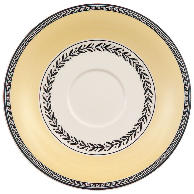 Audun Ferme Porcelain Teacup Saucer Set of 6 - Elegant Bone China Tea Cups for Afternoon Tea, Bridal Shower, and English Tea Party Decor