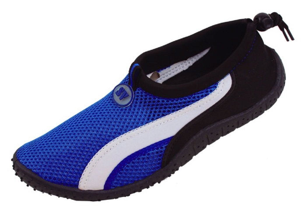 Bayville Men's Slip-On Water Shoes for Swimming, Pool, Beach - Quick-Dry Aqua Socks for Outdoor Activities, Surfing, and Water Sports