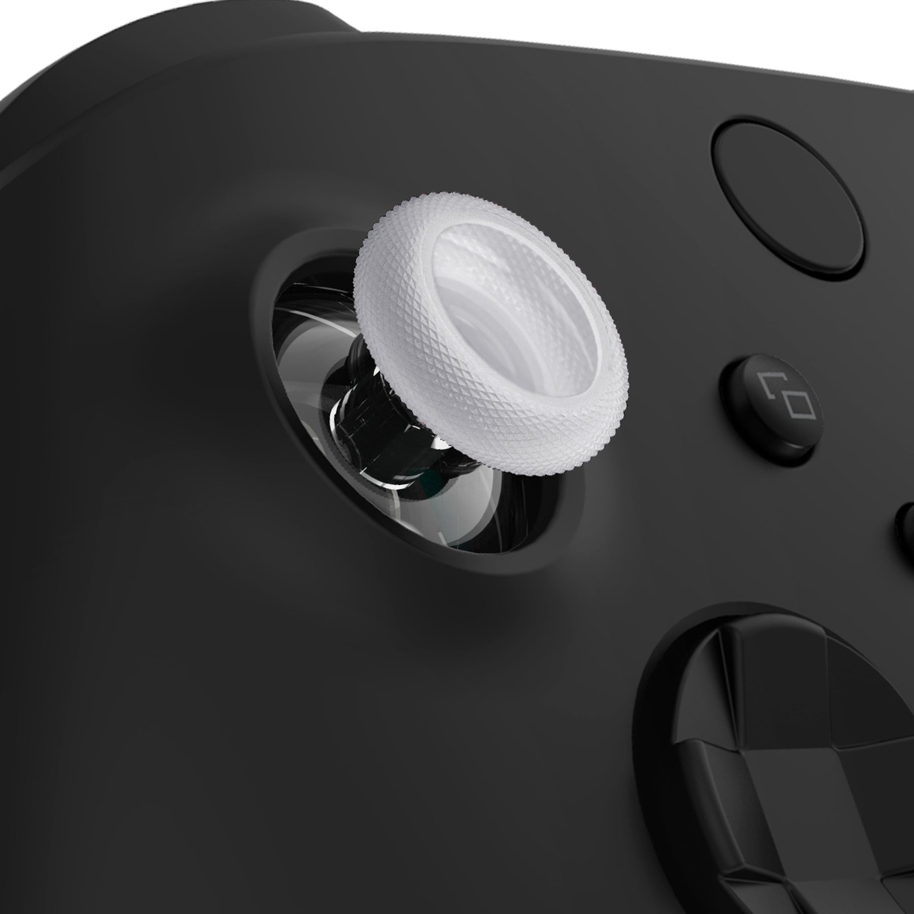 eXtremeRate Clear Replacement Thumbsticks for Xbox Series X/S Controller - Compatible with Xbox One, Xbox One X/S & Elite Controllers - Premium Custom Joystick (Model JX3408) - Perfect for Gaming, Streaming & Esports