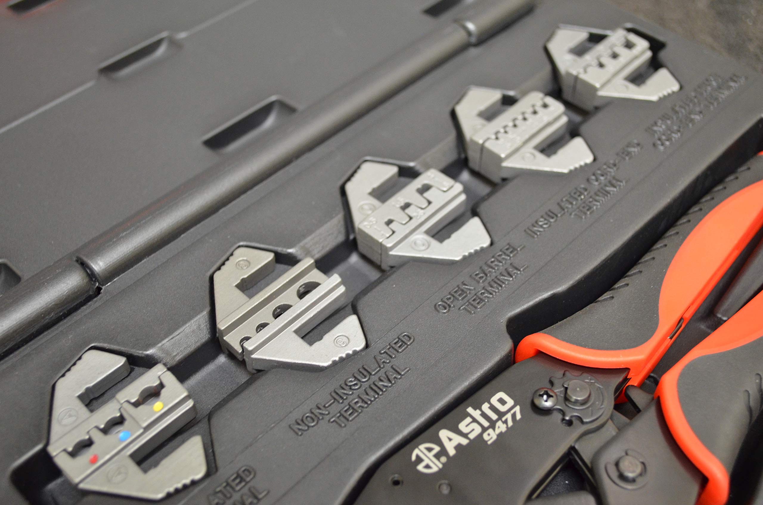 Astro Pneumatic Tool 9477 7-Piece Professional Quick Interchangeable Ratchet Crimping Tool Set for Electrical Wiring, Automotive Repair & HVAC Installation