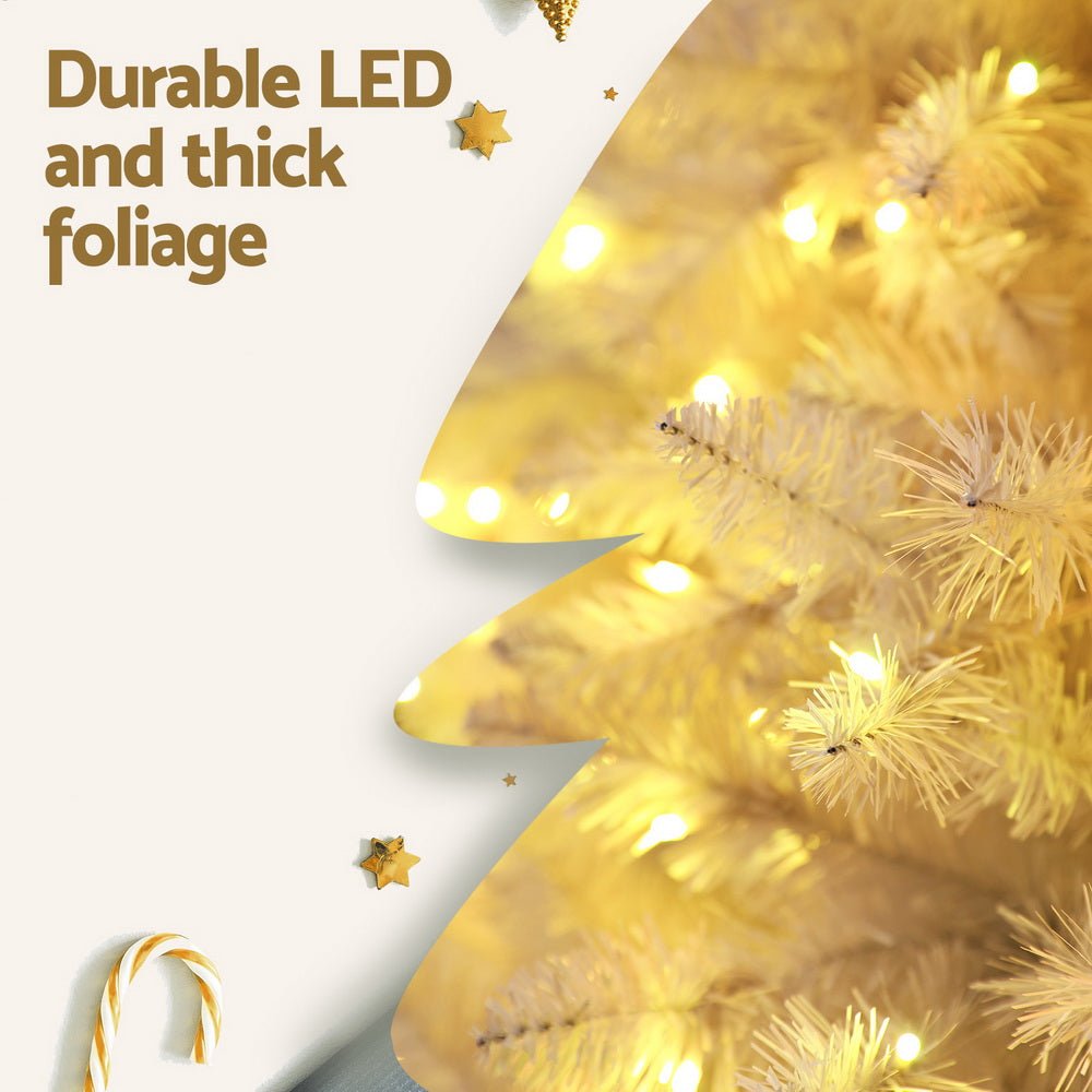 2.1m Pre-Lit Christmas Tree with 1310 Tips & RGB Remote Control - Perfect for Holiday Decor, Xmas Party, and Home Festive Lighting