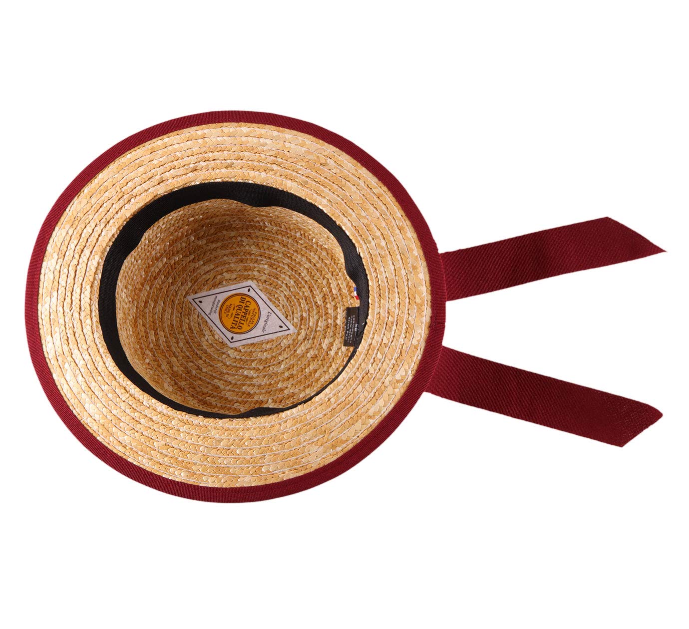 Stylish Gondolier Boater Hat - Classic Straw Hat for Men & Women - Perfect for Summer Outings, Weddings, and Venetian-Themed Parties