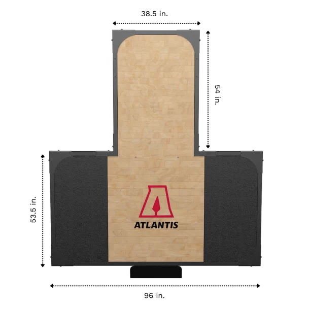 Premium ATLANTIS Platform with Solid Hardwood Surface - Perfect for Home Gym, Yoga, and Fitness Training