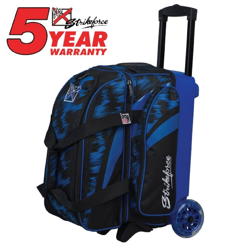 KR Strikeforce Cruiser Scratch Double Royal Roller Bowling Ball Bag - Premium Bowling Accessories for League & Tournament Players - Perfect for Travel & Storage