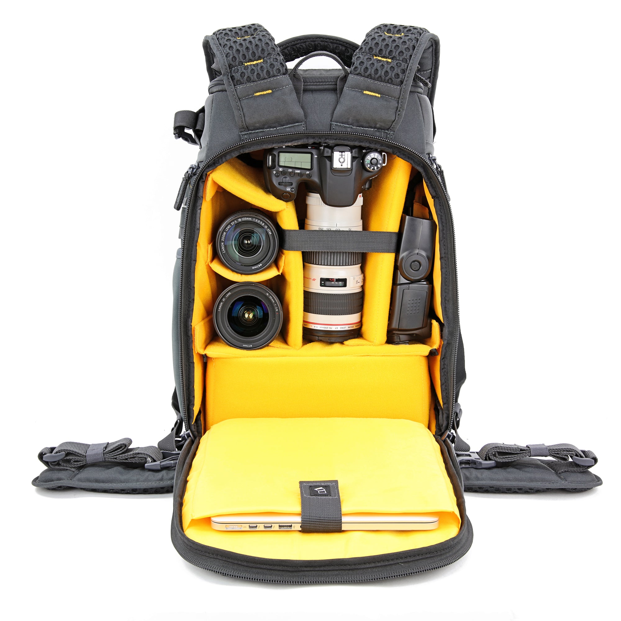 Alta Sky 45D Professional DSLR Camera Backpack - Waterproof & Shockproof Photography Bag for Travel, Hiking & Outdoor Shooting (Black/Gray)