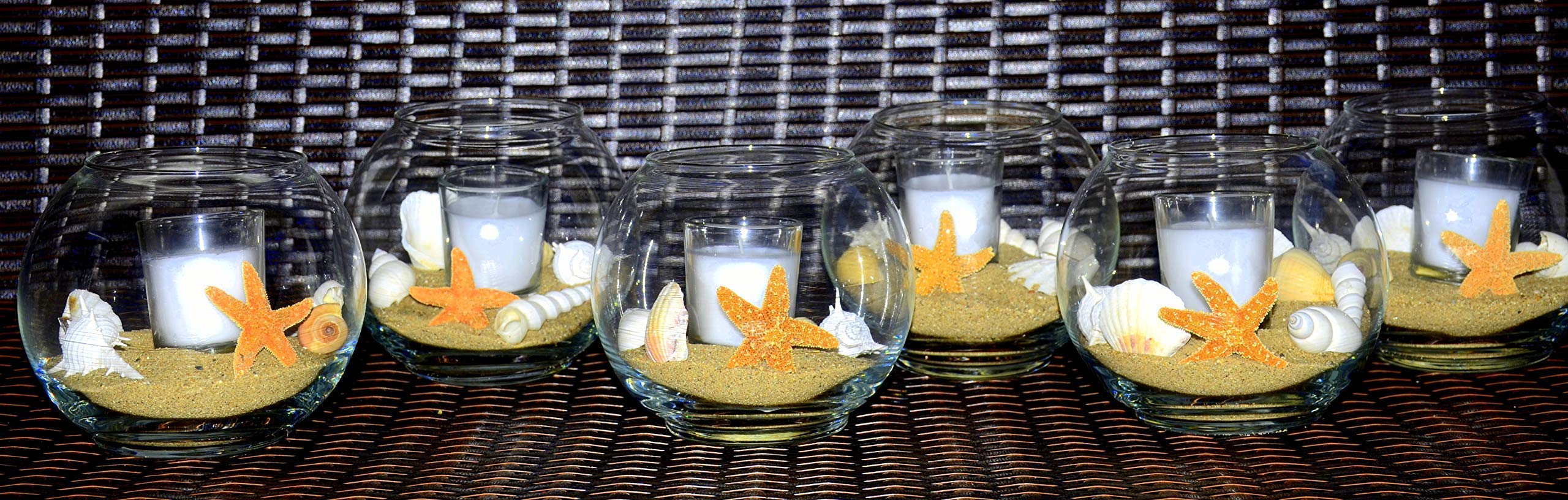 Coastal Beach Wedding Decorations - Nautical Table Centerpieces for Rustic Seaside Ceremonies | Perfect for Wedding Receptions, Bridal Showers & Beach Themed Events