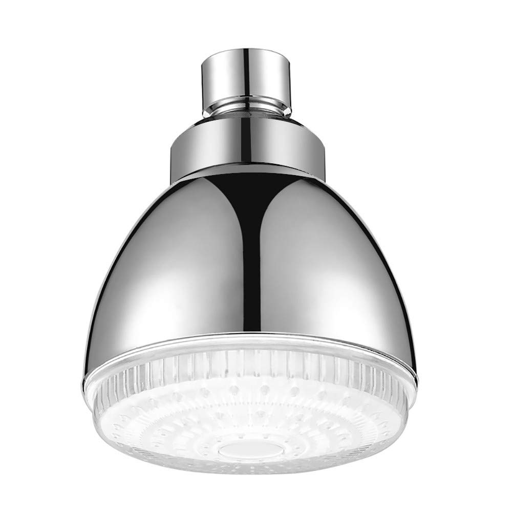 BRADEM Handheld Shower Head with 7-Color RGB LED Lights & Water Filtration System - Adjustable Spray Modes for Relaxing Bath Experience - Silver (Model M) | Perfect for Spa-Like Showers, Kids Bath Time & Mood Lighting in Modern Bathrooms