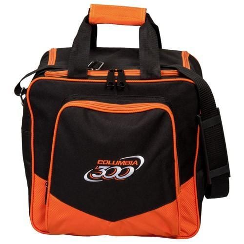 Columbia White Dot Single Tote Bowling Bag - Orange Color Women's Handbag for Bowling, Work, Gym & Travel Accessories