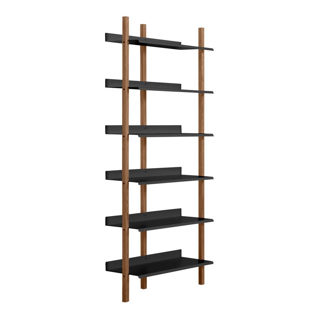 Tall Bookcase for Home & Office - Modern Wood Bookshelf with Adjustable Shelves - Perfect for Living Room, Bedroom, or Study Organization