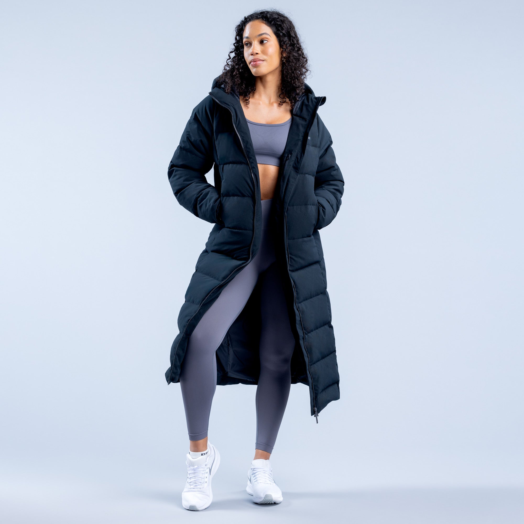 Revive Women's Long Down Jacket - Warm Winter Coat with Hood, Waterproof & Windproof - Perfect for Cold Weather, Outdoor Activities & Travel
