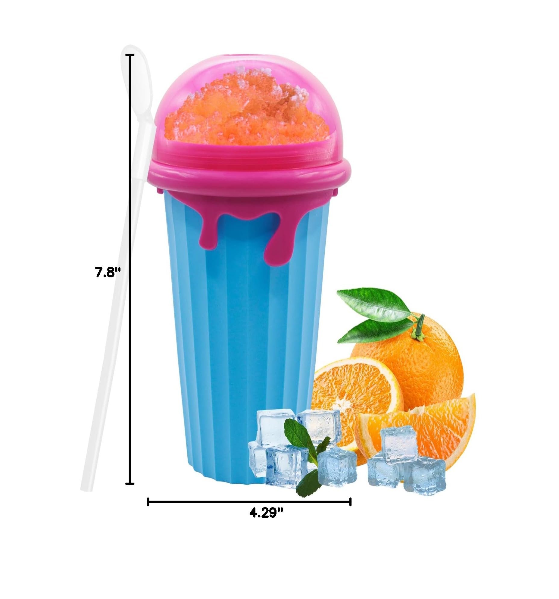 Premium 500ML Slushy Maker Cup - Large Capacity Frozen Magic Cup for Milkshakes, Smoothies & Slushies | Perfect for Summer Parties, BBQs & Kids Treats | BPA-Free Freeze Mug with Quick Cooling Technology