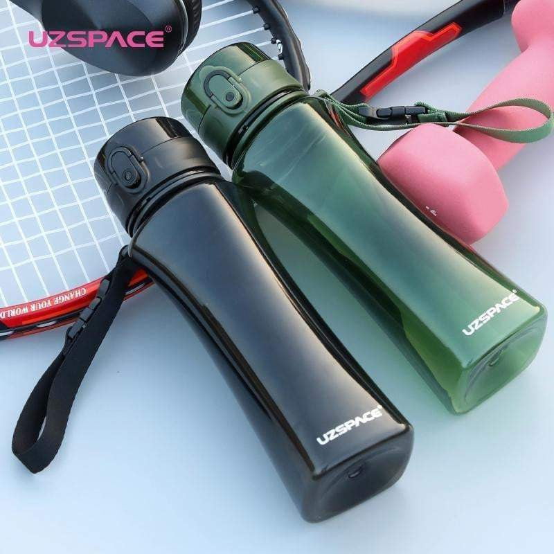 UZSPACE 350ml & 500ml Tritan Plastic Water Bottle - BPA Free Leak Proof Sports Water Bottle for Gym, Hiking, Camping & Travel - Portable Drinkware for Water, Tea, Juice & Cold Beverages