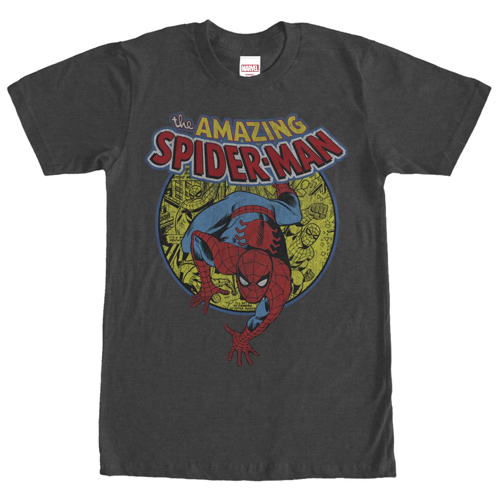 Marvel Amazing Spider-Man Responsibility Graphic T-Shirt for Men - Superhero Comic Tee for Casual Wear & Gifts