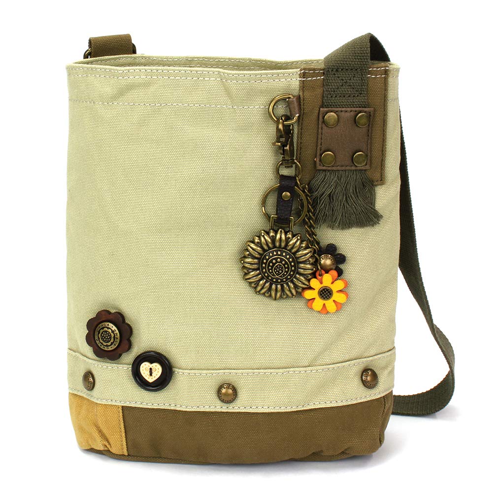 CHALA Cross-Body Women's Handbag - Canvas Messenger Shoulder Bag in Olive Green | Perfect for Work, Travel & Everyday Use