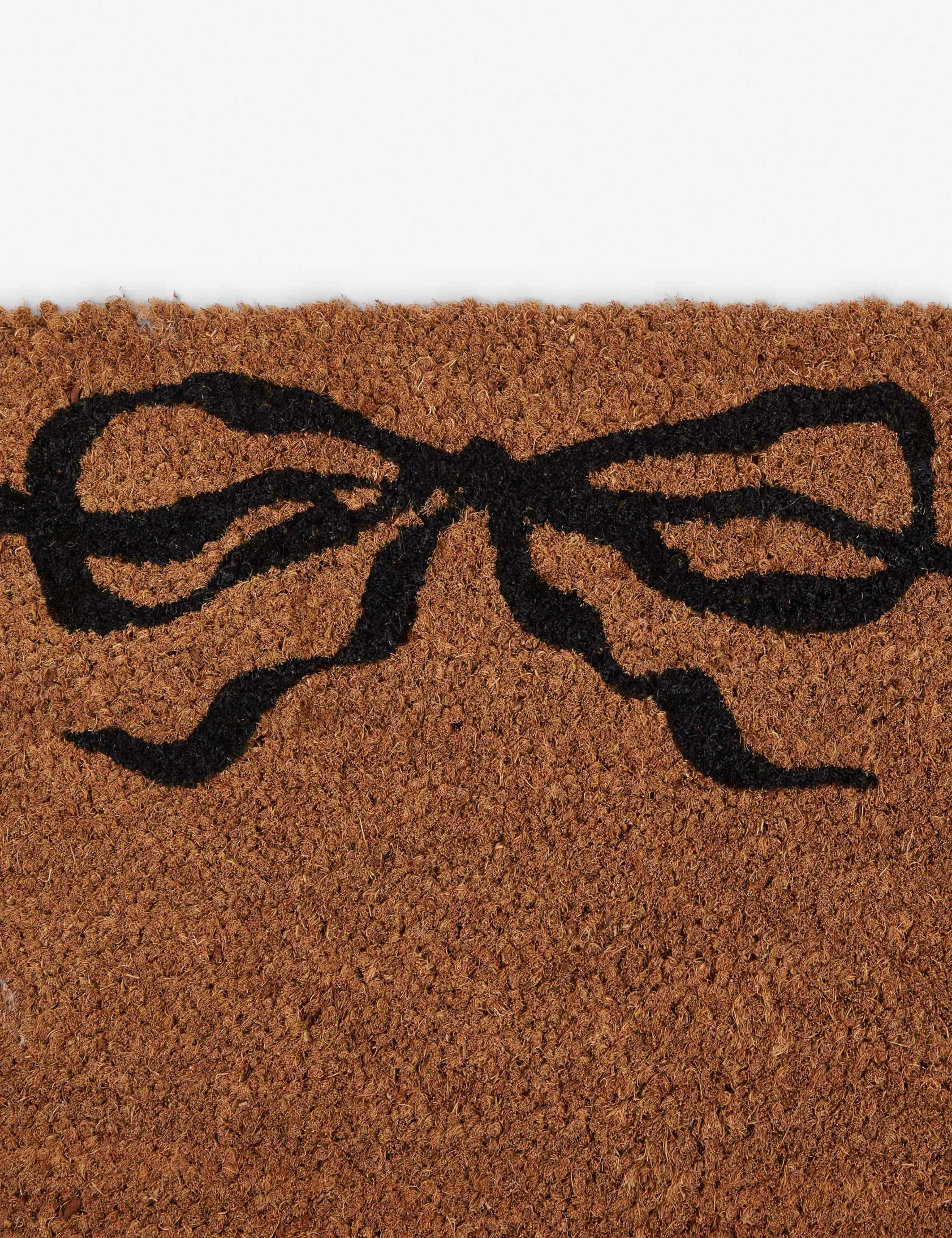 Bow Doormat - Non-Slip Welcome Mat for Front Door, Home & Office Entrance - Perfect for Indoor & Outdoor Use