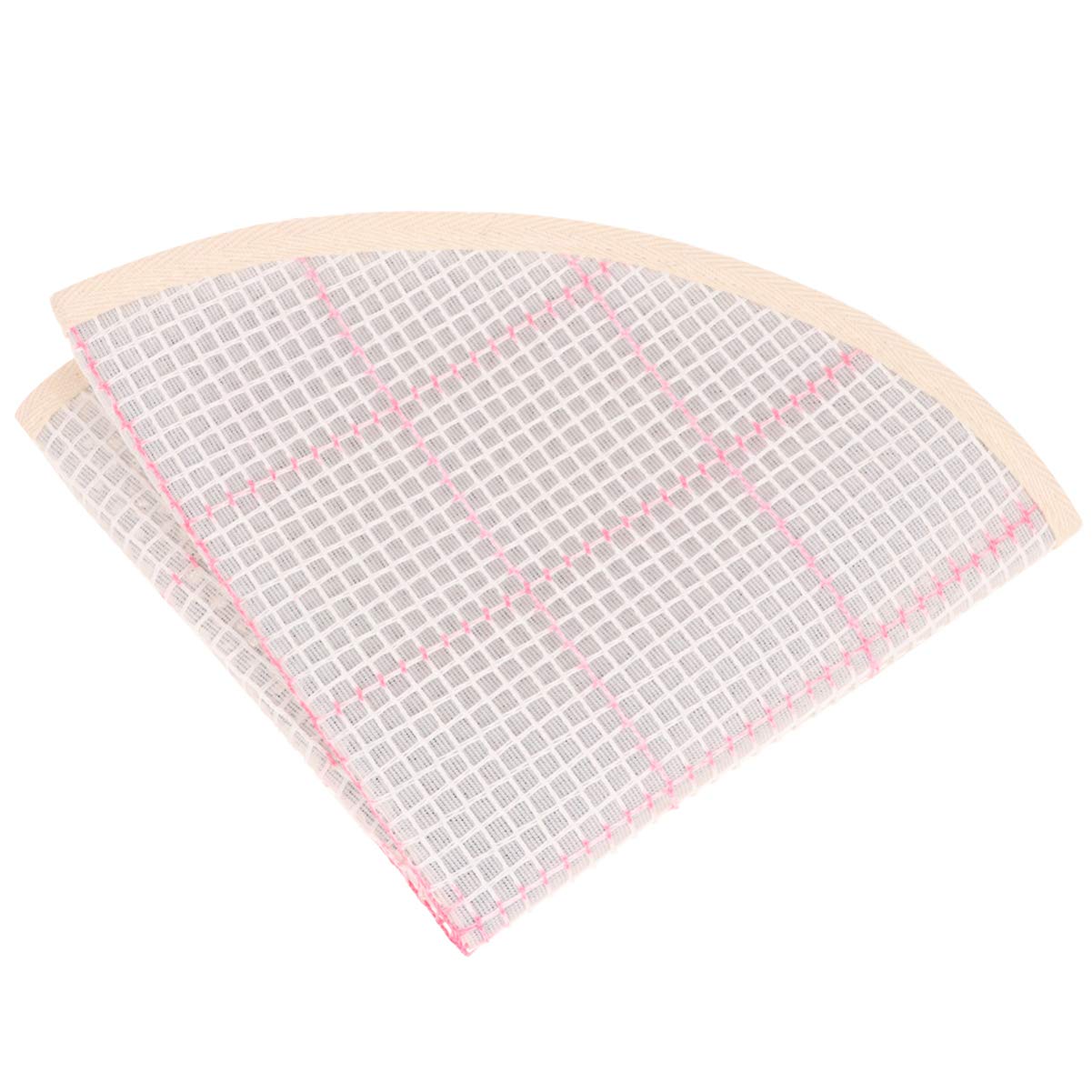 BESPORTBLE 38x38cm Round Woven Rug DIY Kit - Hooking Mesh Canvas for Braided Rugs, Tapestry & Embroidery Crafts - Home Decor, Wall Hanging, Nursery Rug, Boho Style Carpet Making Tool