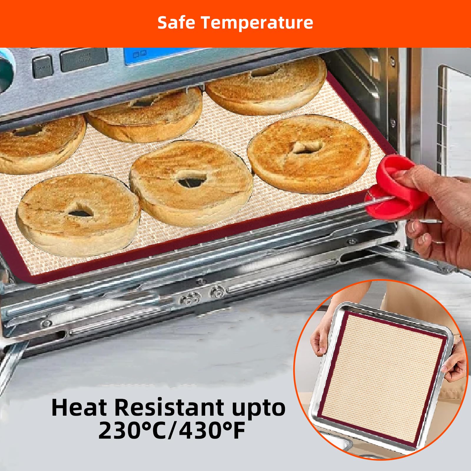 Reusable Silicone Air Fryer Liners for Emeril Lagasse 360 & 26 QT Dual-Zone Air Fryer Oven - Non-Stick Baking Mat Accessories for Healthy Cooking, Roasting & Frying | Perfect for French Door Air Fryers, Meal Prep & Family Gatherings