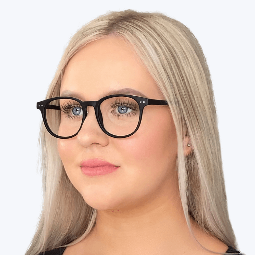 ScreenTime Billie Blue Light Blocking Computer Glasses - Anti-Eye Strain Gaming & Reading Glasses for Men & Women - Matte Black Frame for Office, Gaming & Digital Device Use
