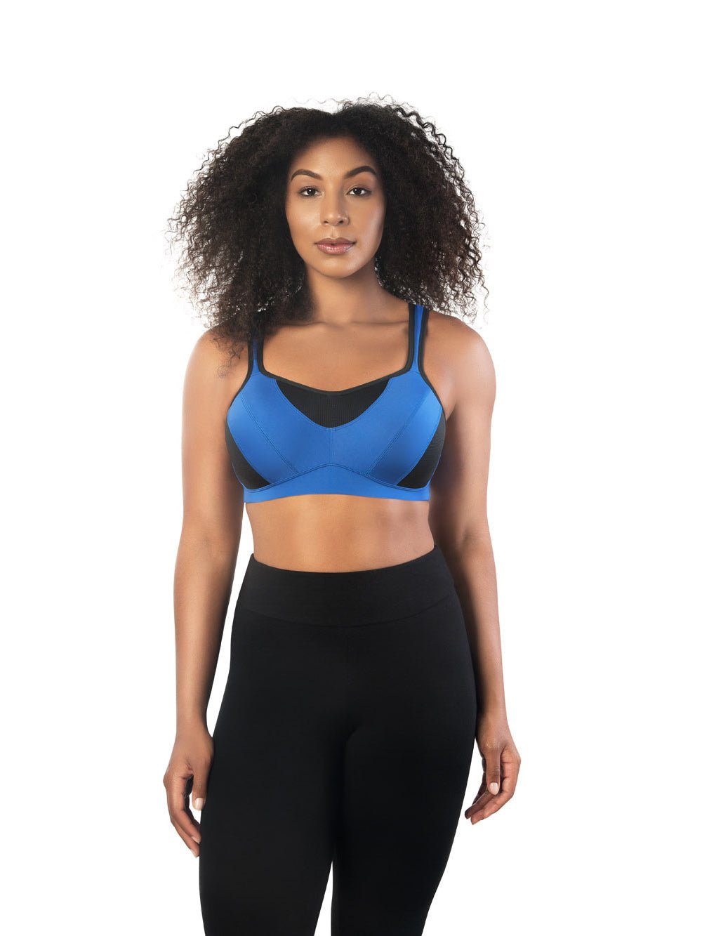 Parfait Dynamic Padded Performance Sports Bra - Dazzling Blue | High Support Workout Bra for Running, Yoga & Gym | Moisture-Wicking & Comfortable Activewear