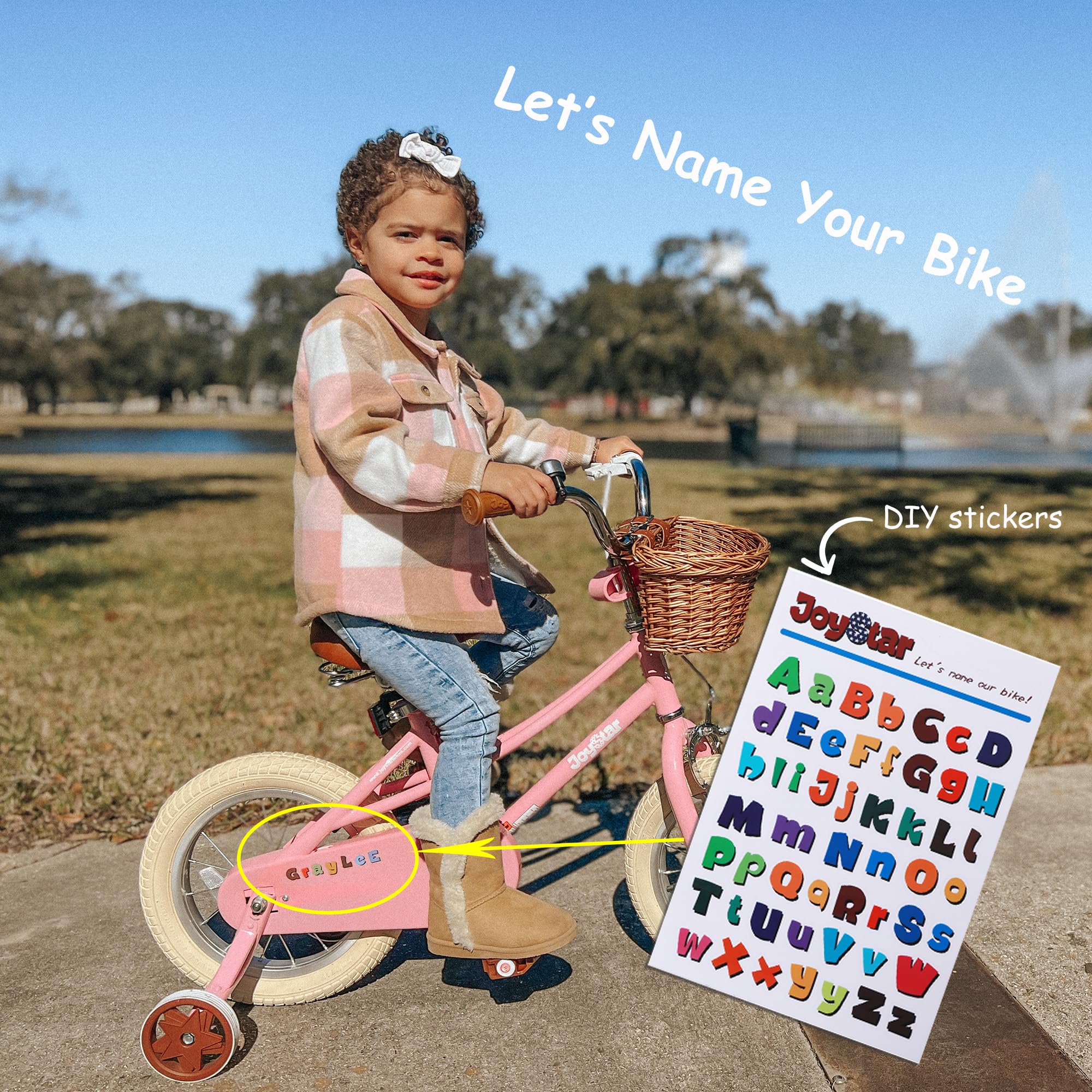 JOYSTAR Girls Bike for Kids Ages 2-12 - 12