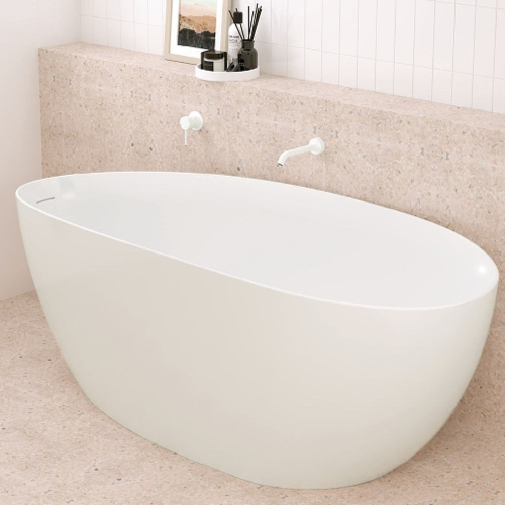 Fienza 228115MW Kaya Bathroom Sink Basin Faucet - 180mm Matte White Water Outlet - Perfect for Modern Bathroom & Vanity Upgrades