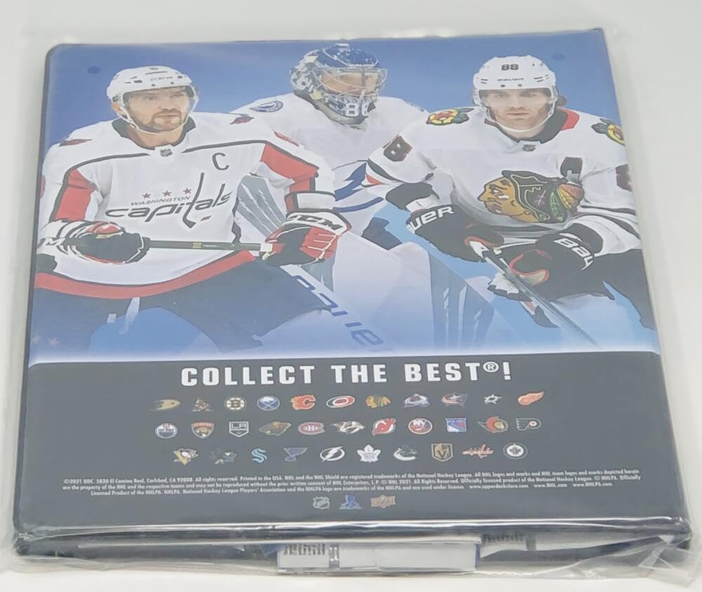 2021-22 Upper Deck Series 1 Hockey Starter Kit Binder Set - Complete Hockey Card Collection for NHL Fans - Perfect for Trading, Collecting & Displaying at Home or Games
