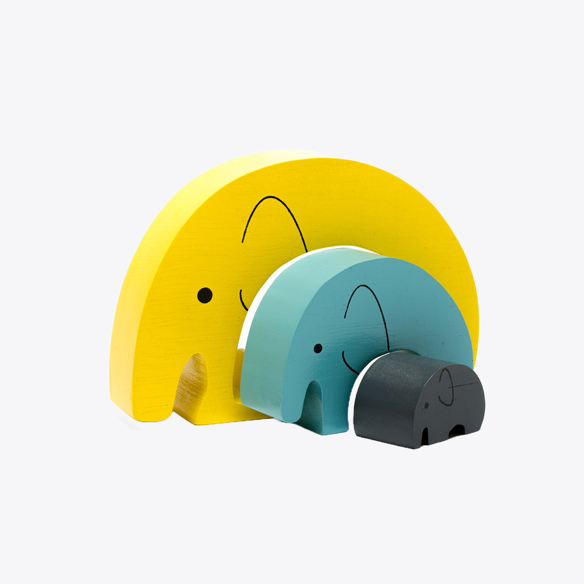Handmade Wooden Elephant Toy - Eco-Friendly Animal Figurine for Kids & Home Decor | Modern Color Options | Perfect for Nursery, Gift, or Boho Style Room
