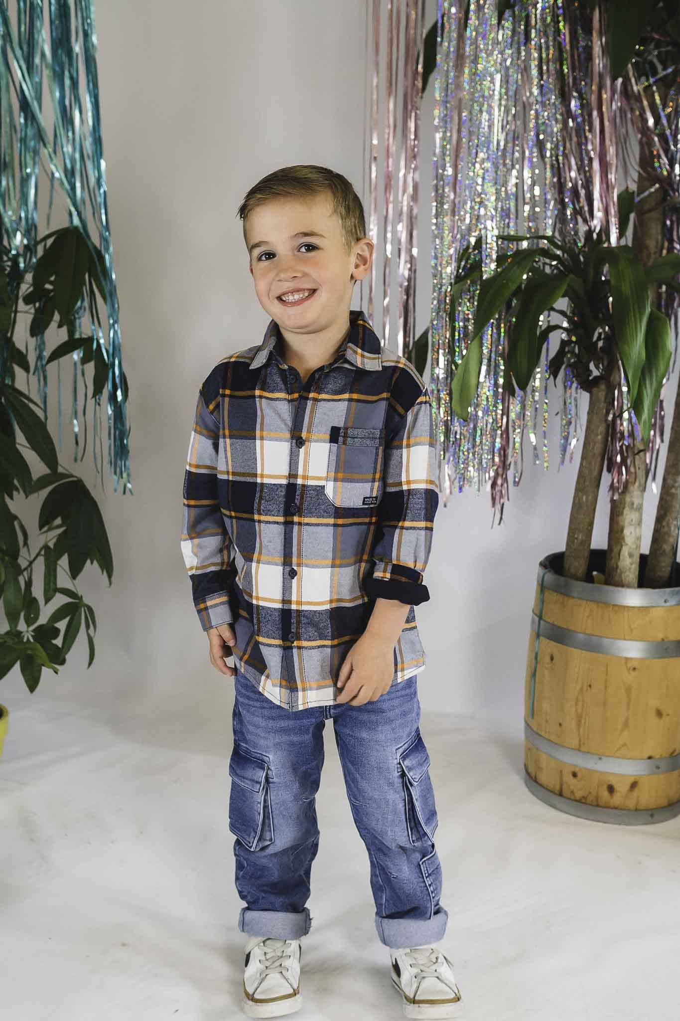 Stylish Checked Overshirt for Boys - Trendy Flannel Shirt Jacket for Kids - Perfect for School, Playdates & Outdoor Adventures