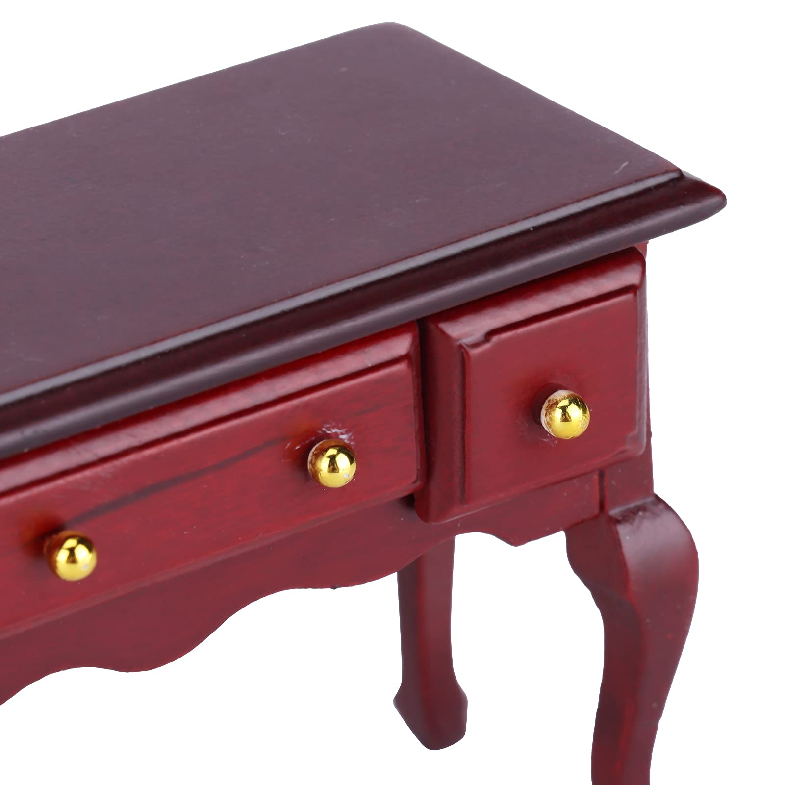 Mini Wooden Dollhouse Table - DIY Miniature Dollhouse Desk Furniture Accessories for Doll House - Perfect for Dollhouse Decor, DIY Projects & Collectibles