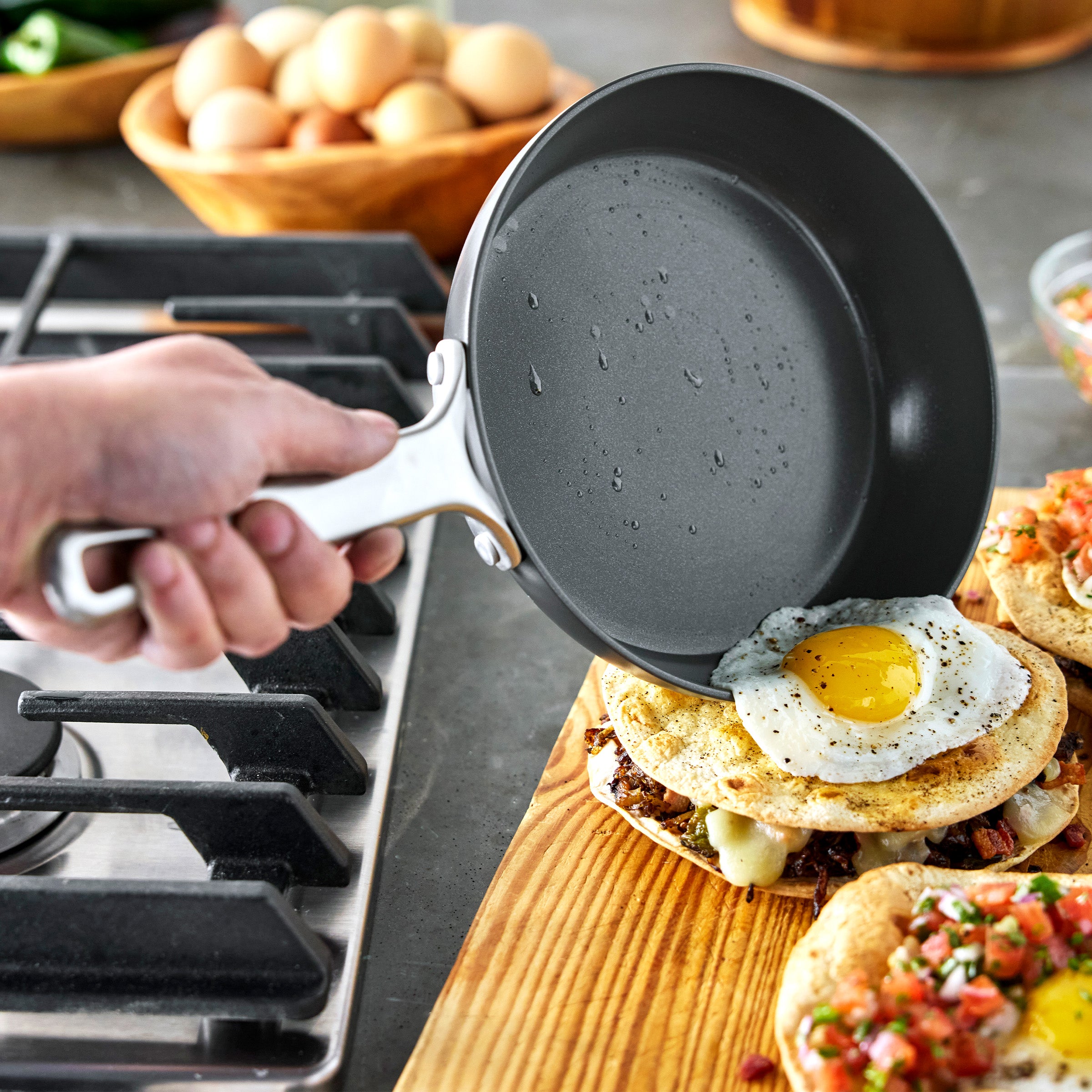 Bobby Flay by GreenPan Chef Series Hard Anodized 10-Piece Nonstick Cookware Set - Durable Pots and Pans for Professional Cooking, Baking & Everyday Kitchen Use