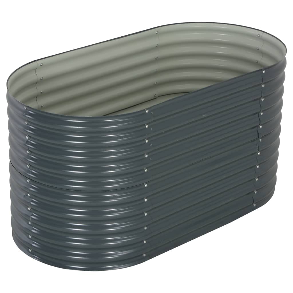62.9x31.4x31.8 Inch Galvanized Steel Raised Garden Bed - Elevated Planter Box for Vegetables, Fruits, Flowers & Herbs | Outdoor Gardening, Patio, Backyard, Urban Farming