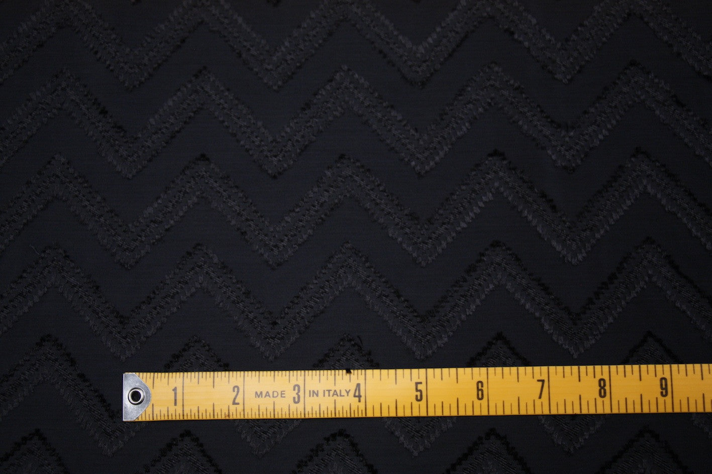 Black Chevron Jacquard Fabric - Stylish and Durable Upholstery Material for Home Decor, Curtains, and DIY Projects