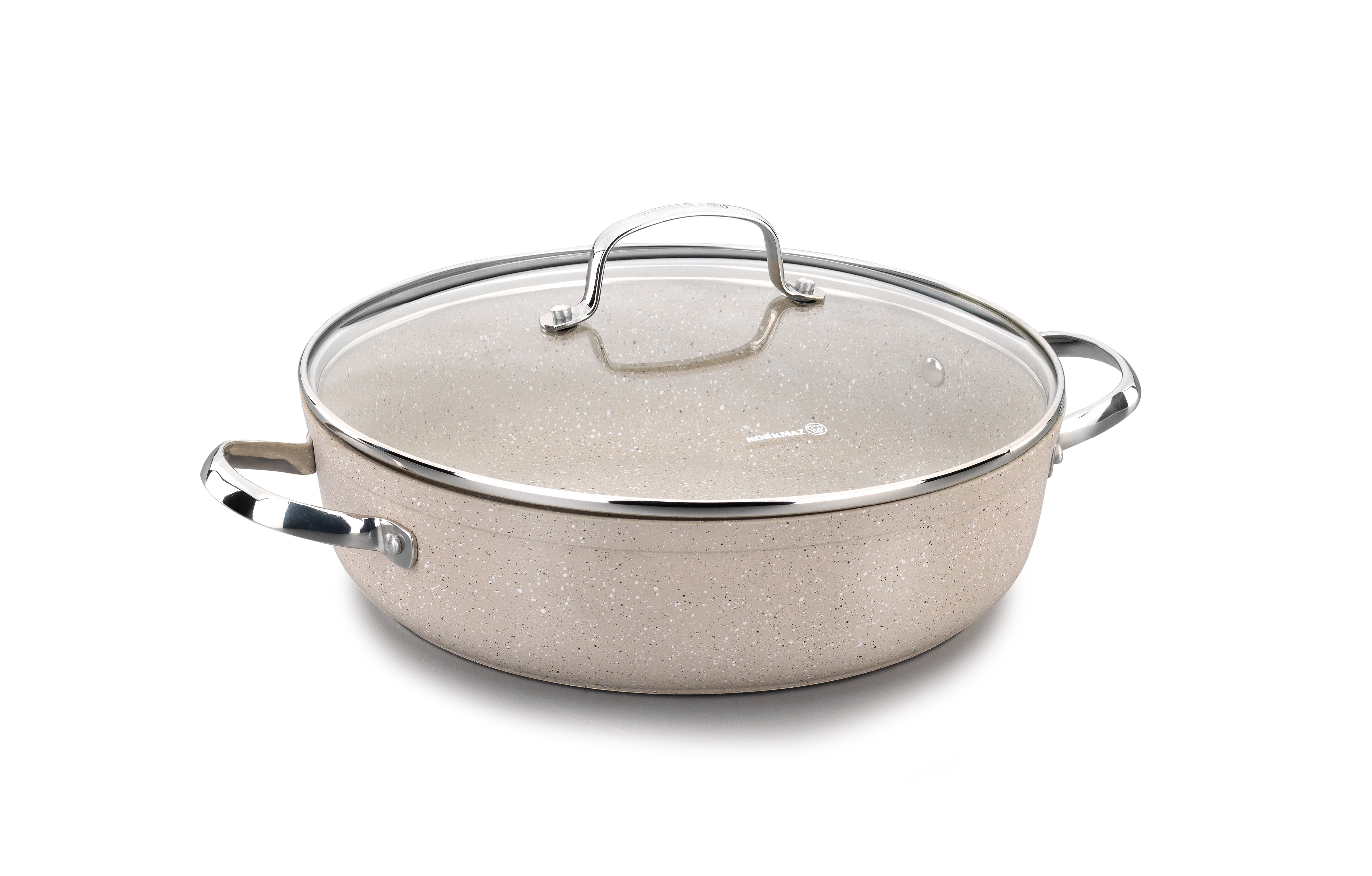 2.5L Low Pot - Lightweight & Durable Cooking Pot for Soups, Stews & Pasta - Perfect for Camping, Dorms & Small Kitchens