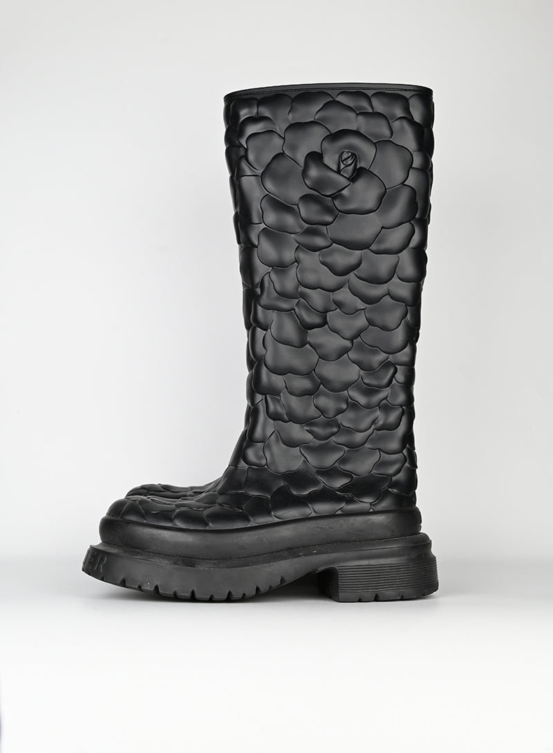 Valentino Rose Edition Rubber Boots - Size 39 | Waterproof Rain Boots for Women, Fashionable & Comfortable | Perfect for Rainy Days, Outdoor Adventures & Street Style
