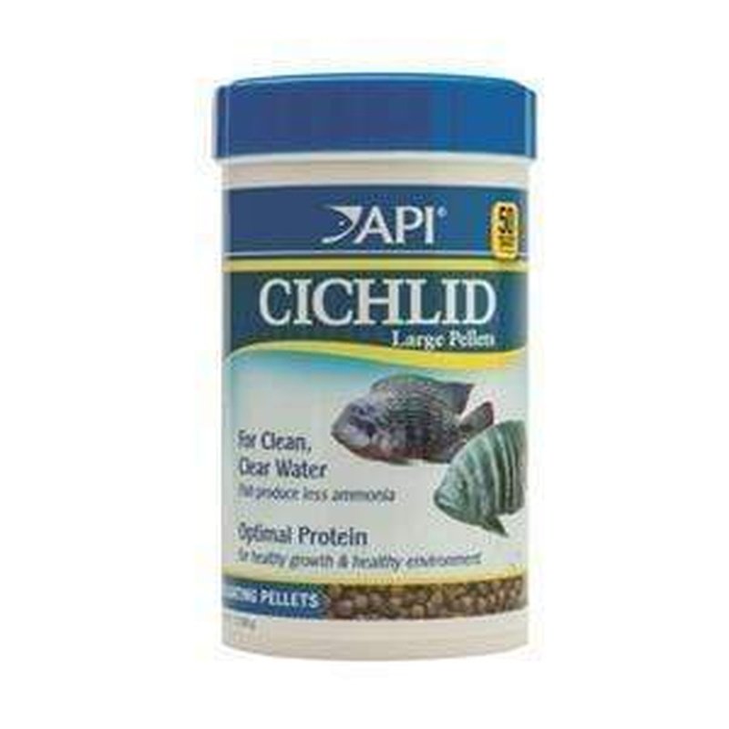 Premium API Cichlid Floating Pellets - High Protein Fish Food for African & South American Cichlids - Ideal for Aquarium, Pond & Tropical Fish Tanks