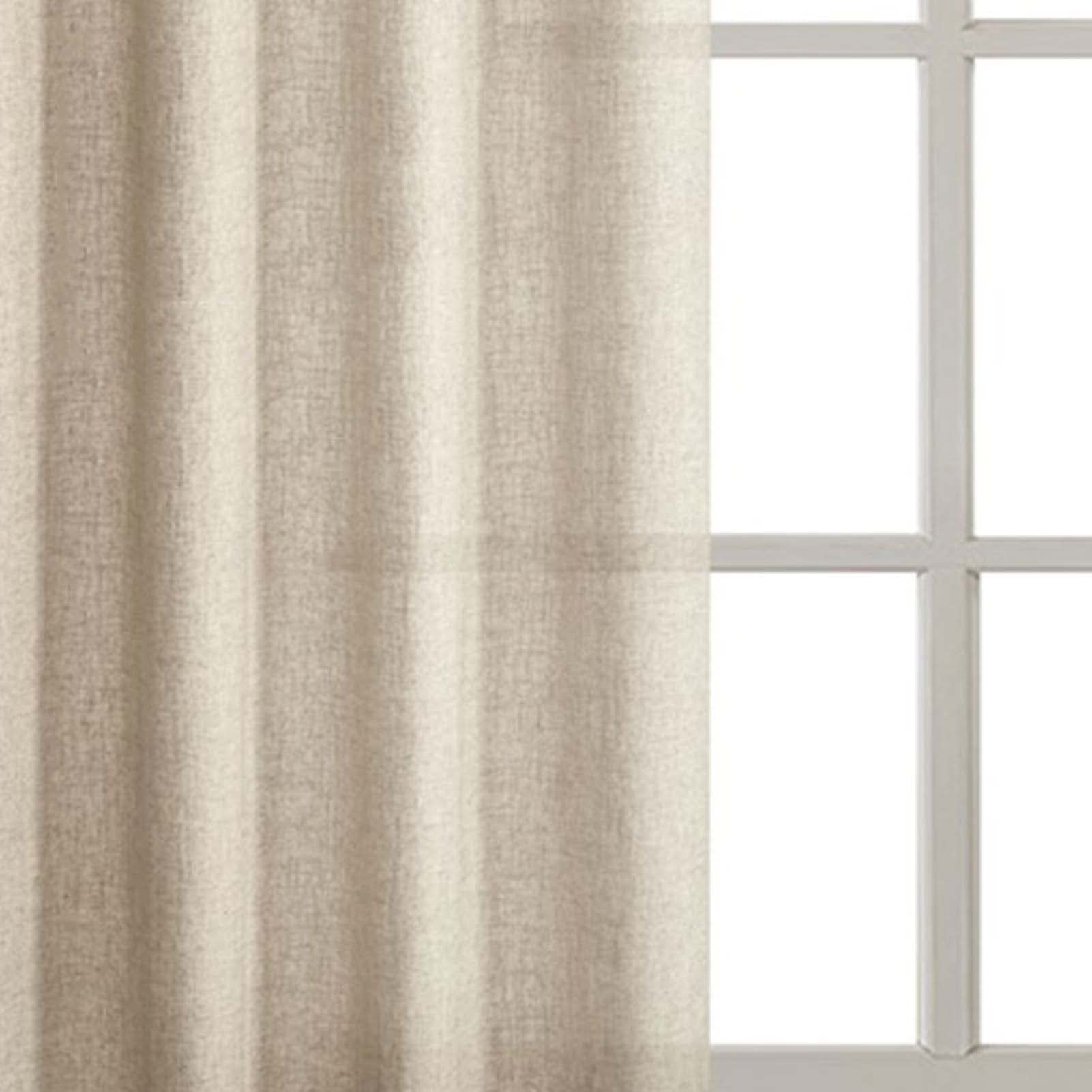 Blackout Curtains for Bedroom & Living Room - Thermal Insulated Room Darkening Drapes with Grommet Top (Set of 2 Panels, Linen Look, Gray 42x84 inches) - Perfect for Home Theater, Nursery & Light Sleepers