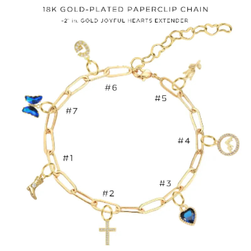 Elegant Charm Bracelet with Assorted Charms - Perfect for Women's Fashion Jewelry & Gift Giving - Ideal for Birthdays, Anniversaries and Special Occasions