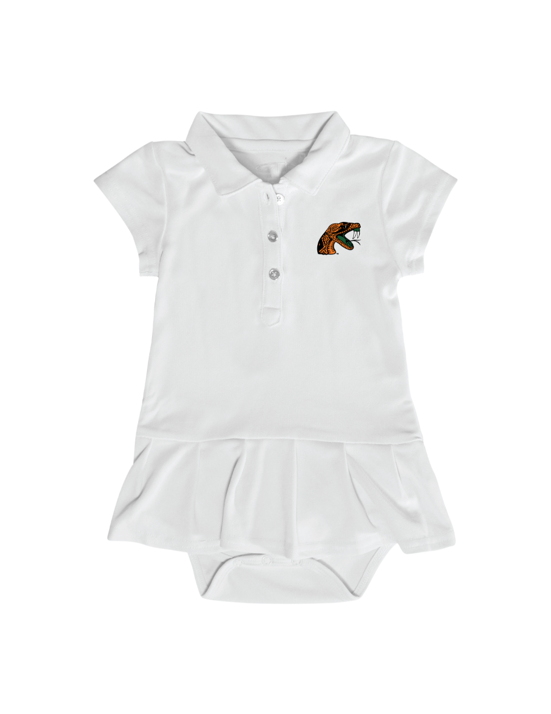 Florida A&M Rattlers Baby Girls' Dress - Cute Infant Outfit for Game Day, Family Photos & Special Occasions