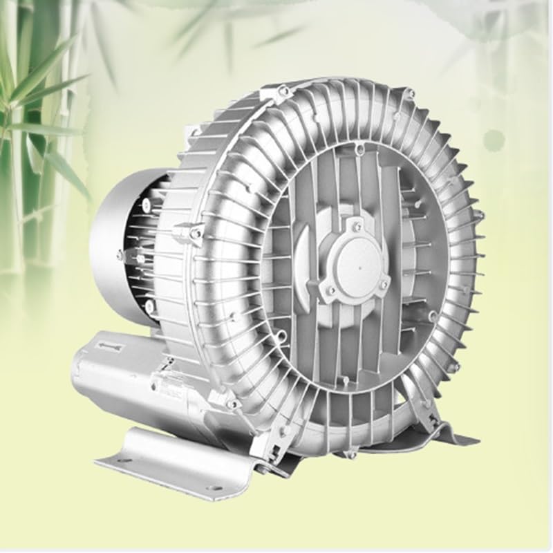 110V 50Hz High-Pressure Regenerative Vortex Blower - 0.33HP to 0.74HP Industrial Vacuum Pump for Air Blowing & Suction | Perfect for HVAC Systems, Aquariums, and Industrial Applications (250W/0.33HP Model)