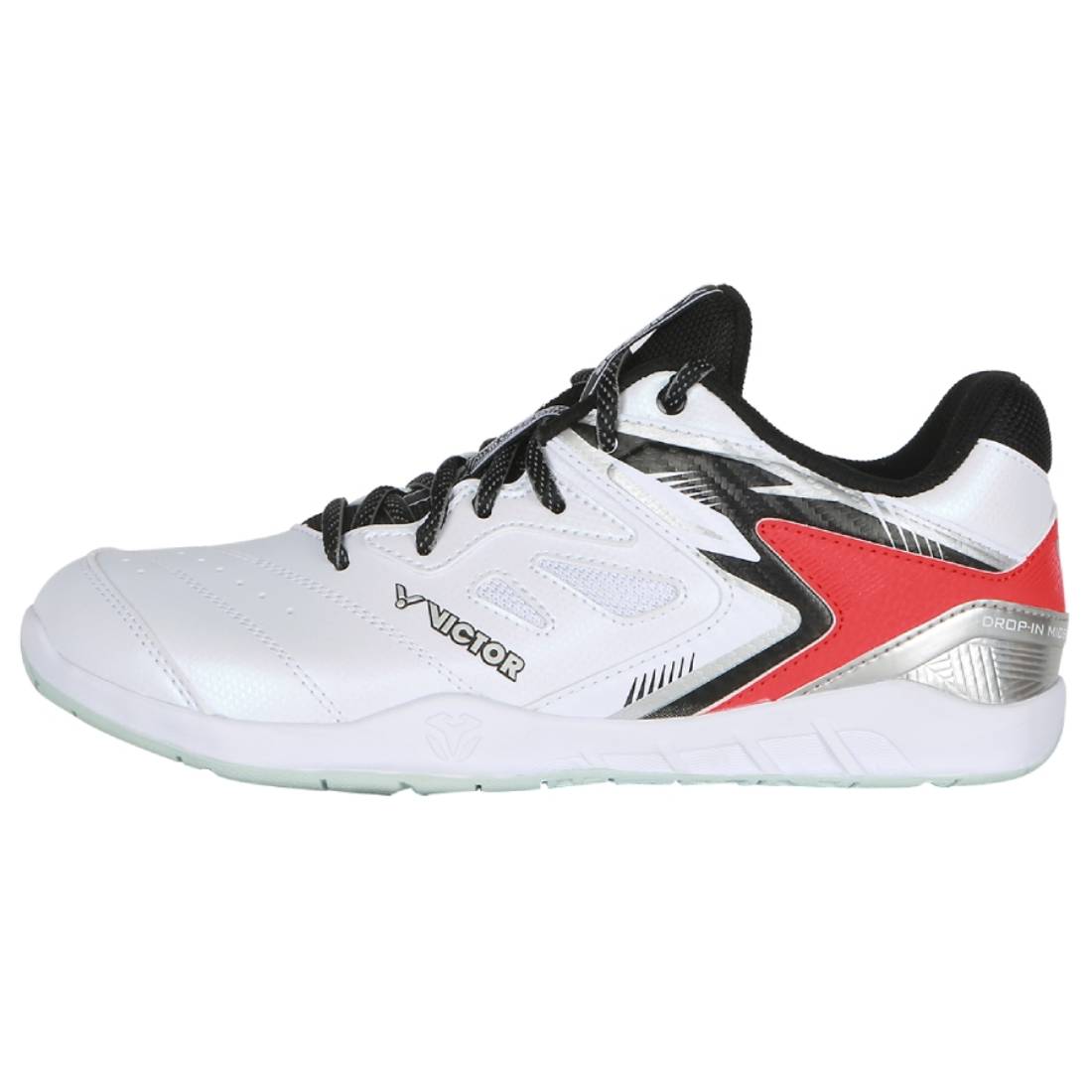 Victor P9200III TD Men's Indoor Court Shoes for Volleyball & Badminton - White/Black - Non-Marking Sole for Gym Floors