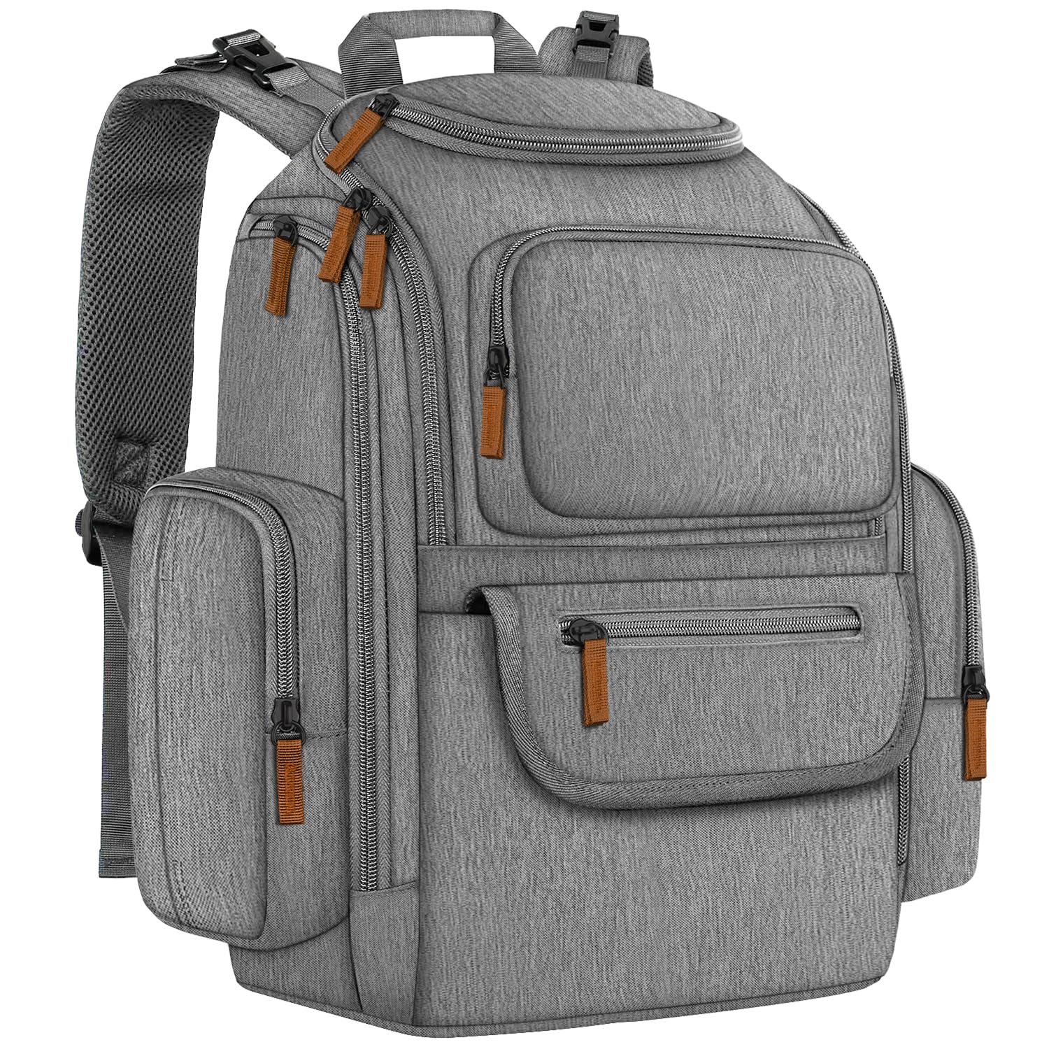 Mancro Waterproof Diaper Backpack for Travel with Insulated Pockets - Baby Essentials for Parents On-The-Go