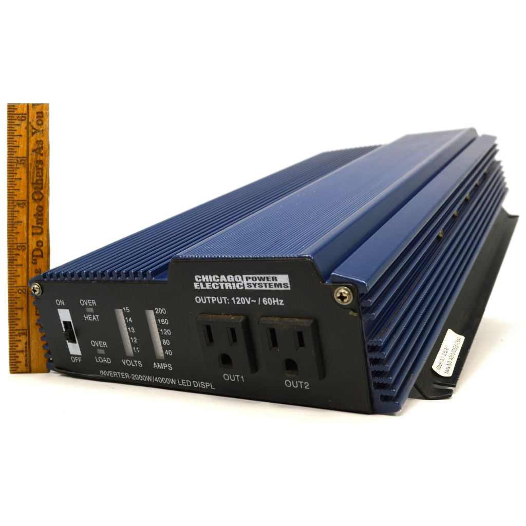 Chicago Electric 2000/4000 Watt Power Inverter Model 95596 - Used Like New | Perfect for RVs, Camping & Emergency Power Backup